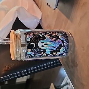Custom glass tumbler 16oz ghosts!